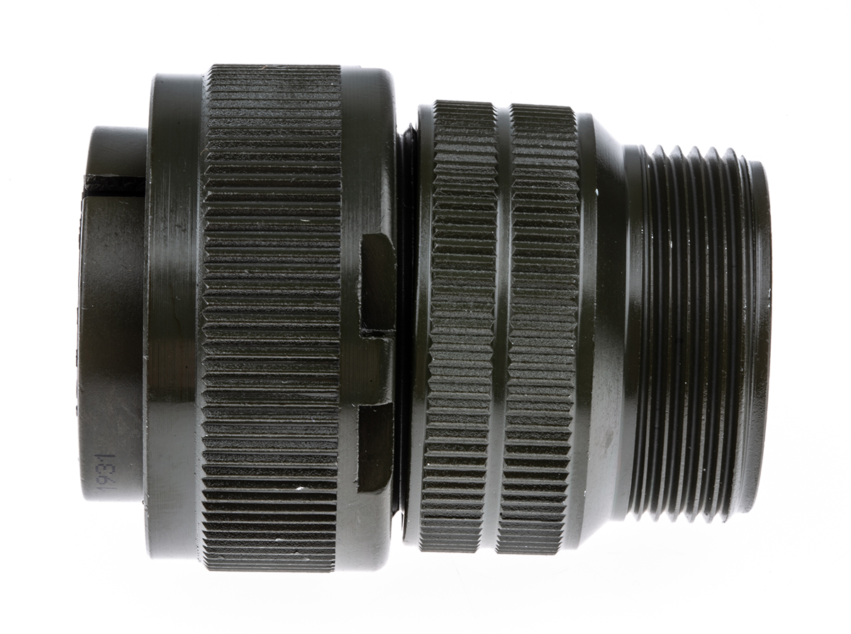 Amphenol Industrial, MS3106A, Copper Alloy 19 Way Cable Mount MIL Spec Circular Connector, Socket Contacts,Shell Size