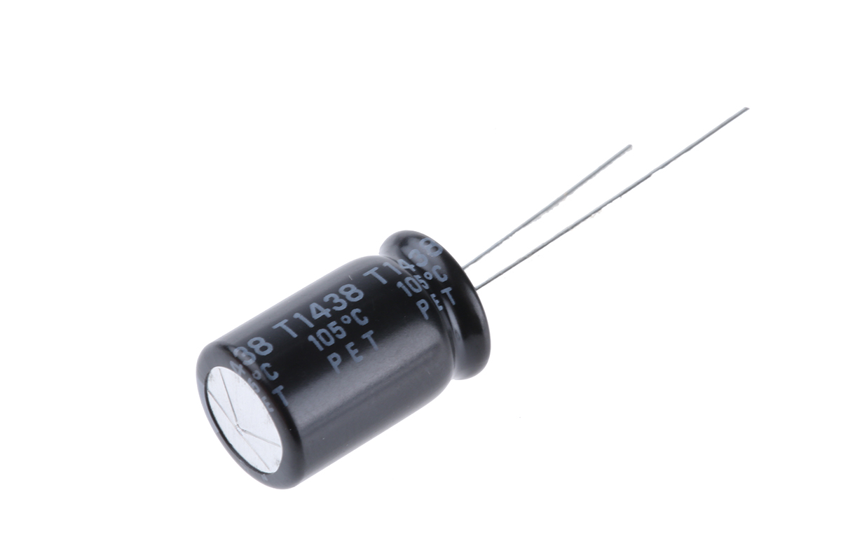 Rubycon 470μF Aluminium Electrolytic Capacitor 35V dc, Radial, Through Hole - 35YXJ470M10X16