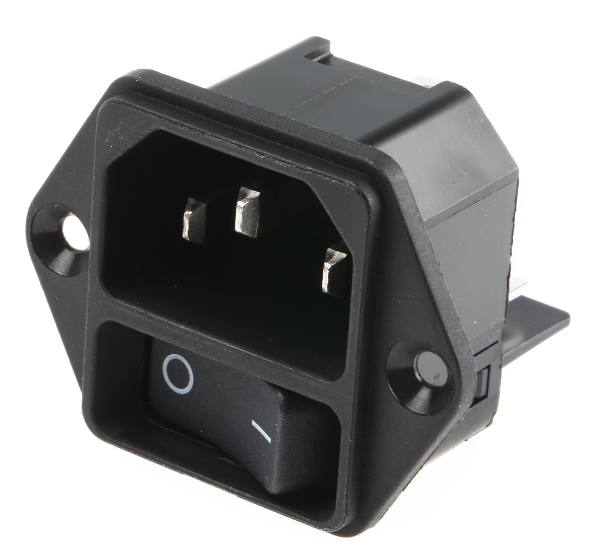 Schurter C14 Panel Mount IEC Connector Male, 12A, 250 V