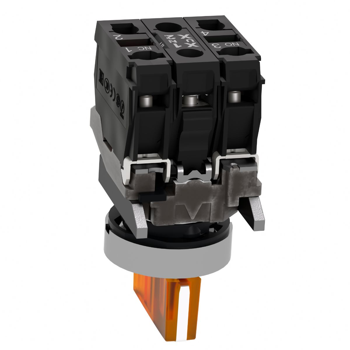 Schneider Electric Knob Selector Switch - (SPDT) 22mm Cutout Diameter, Illuminated 3 Positions
