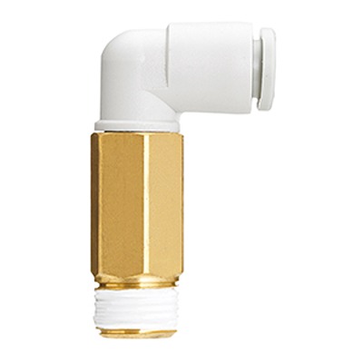 SMC KQ2W Series Elbow Fitting, 6 mm to R 1/8, Threaded-to-Tube Connection Style, KQ2W06-01NS