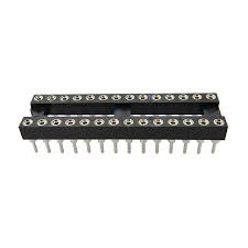 RS PRO 2.54mm Pitch Vertical 28 Way, Through Hole Turned Pin IC Dip Socket, 3A
