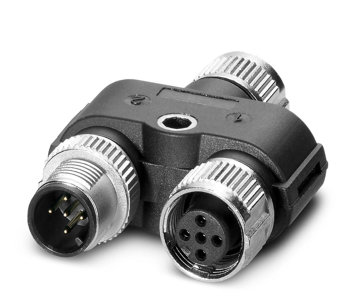 Phoenix Contact 5 Pole M12 Socket to 5 Pole M12 Female, Male Adapter