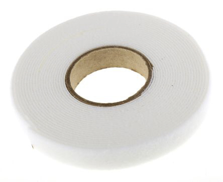 RS PRO Cable Tie, Hook and Loop, 5m x 16 mm, White Nylon, Pk-1