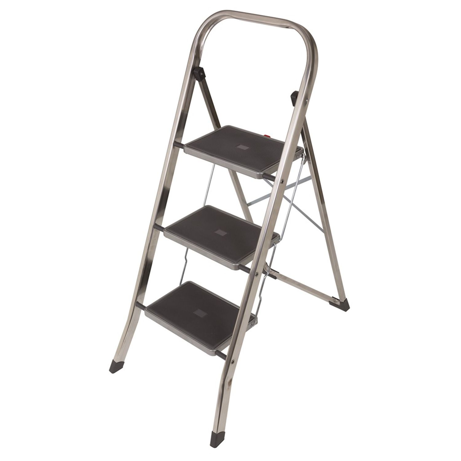 RS PRO 3 Tread Aluminium Steps 0.69m Platform Height, Aluminium