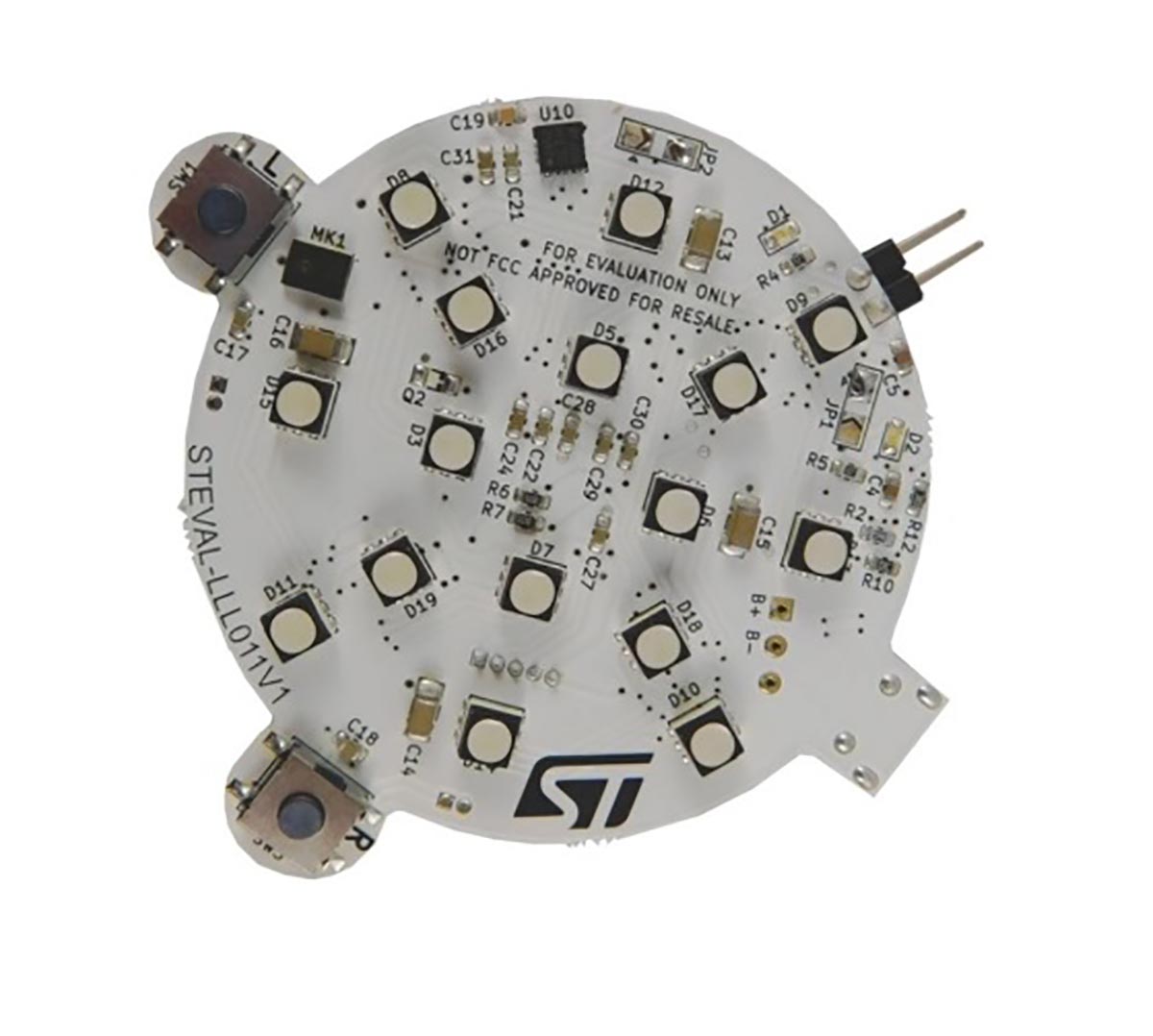 STMicroelectronics STEVAL-LLL011V1, Evaluation board for LED1202 for STM32L073