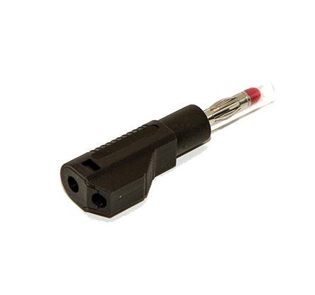 Mueller Electric Black Male Banana Plug, 4 mm Connector, Solder Termination, 20A, 1000V