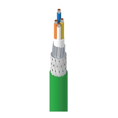 Belden70008PU, 100m Cat5e, Green Unterminated to Unterminated, Tinned Copper Braid Shielded, Unterminated Polyurethane