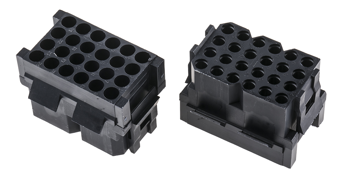 ITT Cannon, Trident Female Connector Housing, 5.08mm Pitch, 24 Way, 4 Row