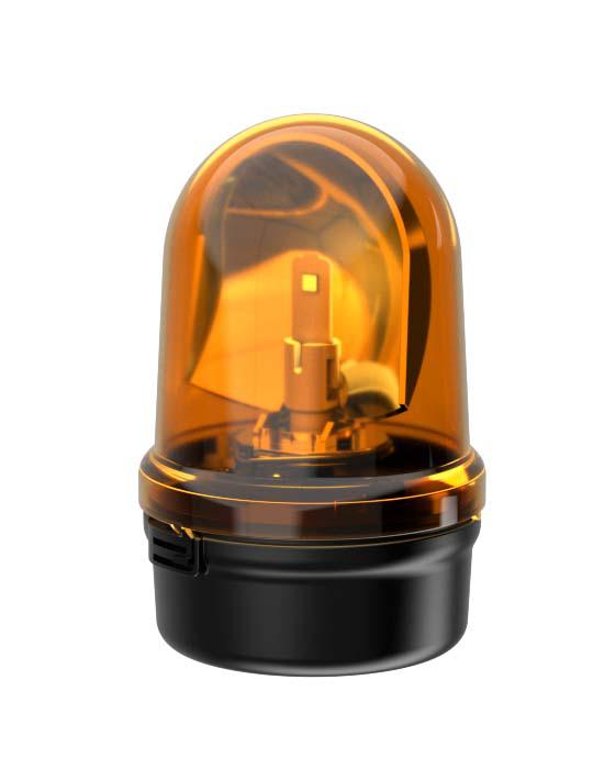 Werma 885 Series Yellow Rotating Beacon, 115 → 230 V, Base Mount, LED Bulb