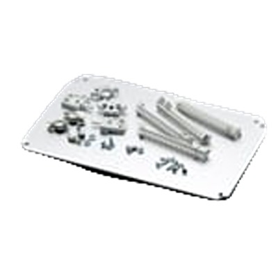 Fibox FP Series Aluminium Front Panel for Use with Enclosures, 268 x 168 x 1mm