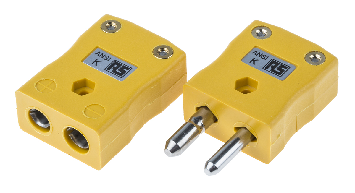 RS PRO Standard Thermocouple Connector for Use with Type K Thermocouple, 6mm Probe, ANSI, RoHS Compliant Standard