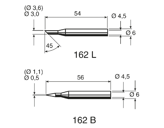 Ersa 3 mm Hoof Soldering Iron Tip for use with Multitip C15, Tip 260