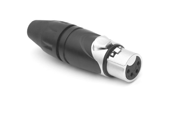Amphenol Industrial Cable Mount XLR Connector, Female, IP40, 133 V, 4 Way, Gold Plating