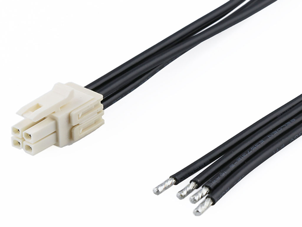 Molex 4 Way Female Micro-Fit+ Pigtail Cable assembly, 600mm