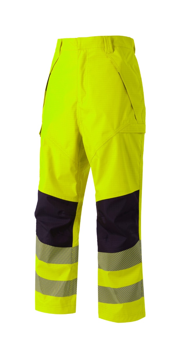 CODUPAL Ares Yellow, Navy Hi Vis Trouser Fire Retardant XL XL