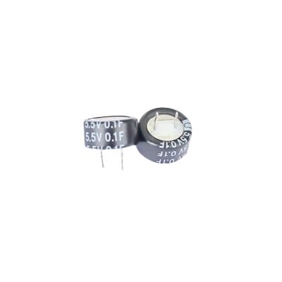 RS PRO 0.1F Supercapacitor EDLC -20 → +80% Tolerance 5.5V dc, Through Hole