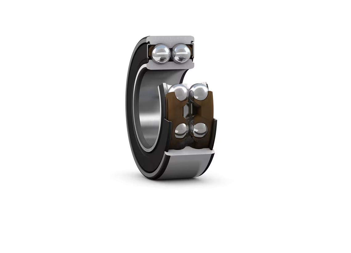 SKF 3203 A-2RS1TN9 2 Row Ball Bearing - 15 mm ID, 40 mm OD 17.5 mm Race Width