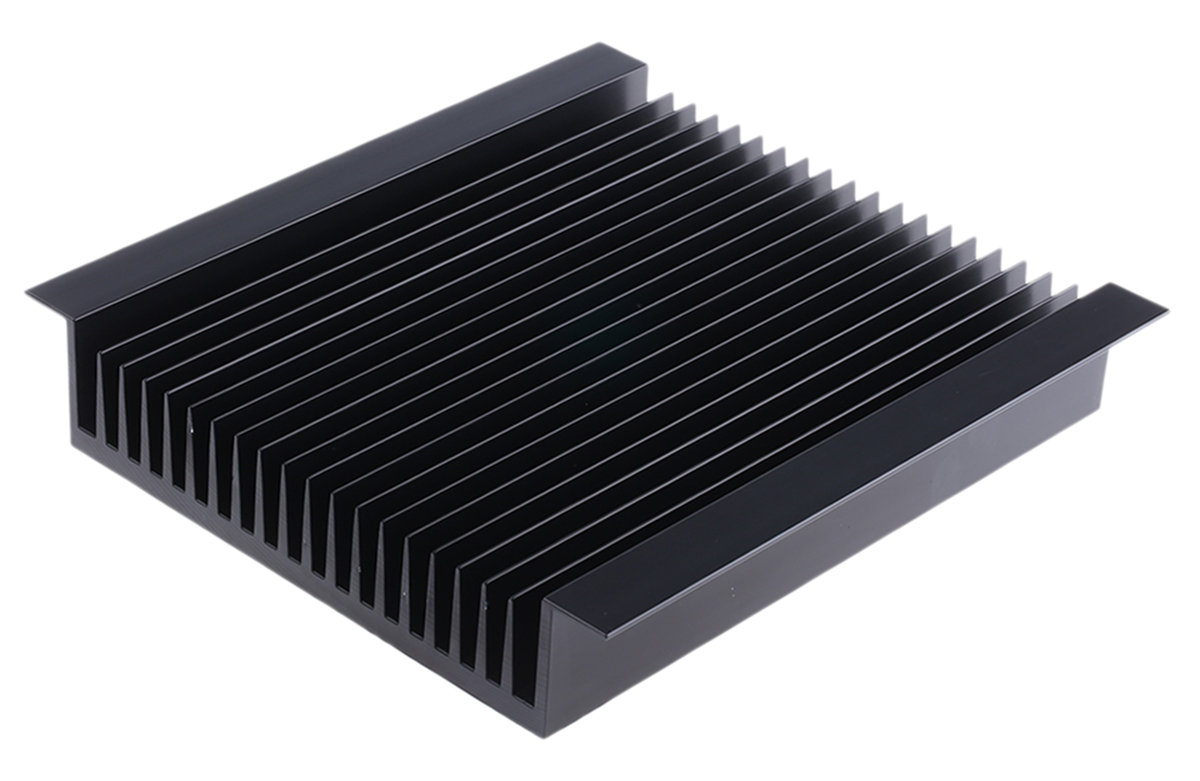 RS PRO Heatsink, Universal Rectangular Alu, 0.32K/W, 250 x 240 x 46mm
