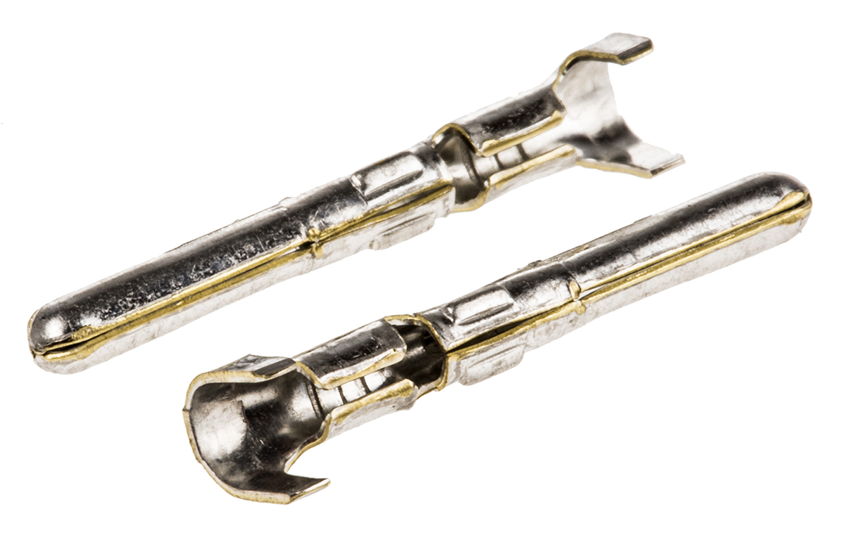 TE Connectivity Commercial MATE-N-LOK Series Male Crimp Terminal, 20AWG Min, 17AWG Max