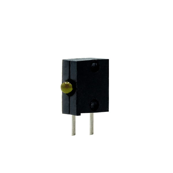 Dialight 555-2401F, Yellow Right Angle PCB LED Indicator, Through Hole 3 V
