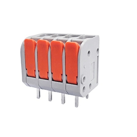 Amphenol Industrial QT03ADP83V0000G Series PCB Terminal Block, 3-Contact, 5mm Pitch, PCB Mount, 1-Row, Solder Pin