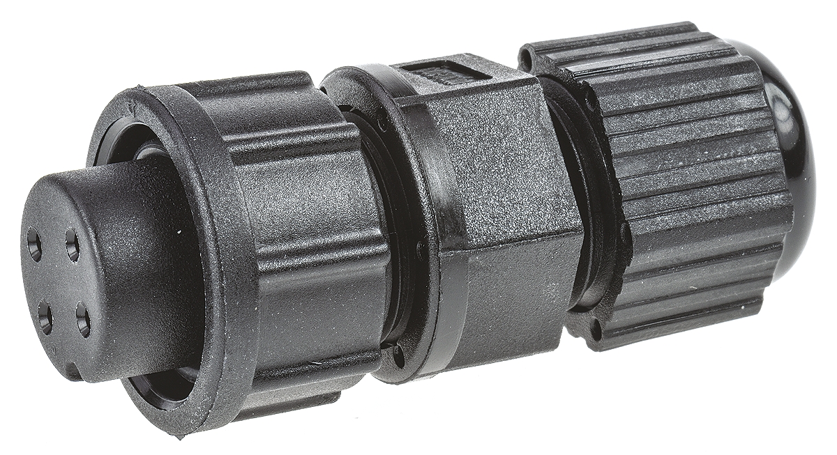 Amphenol Industrial Circular Connector, 4 Contacts, Panel, Standard Connector, Socket, Female, IP67, Ceres Series