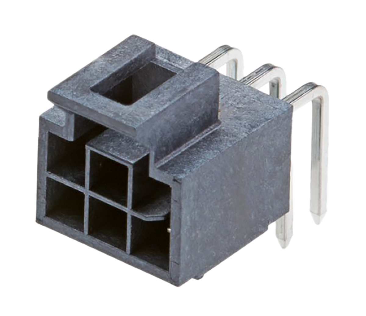 Molex Nano-Fit Series Right Angle Through Hole PCB Header, 3 Contact(s), 2.5 mm Pitch, 1 Row, Shrouded
