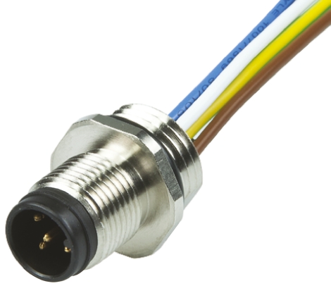Brad from Molex Male 12 way M12 to 12 way Free End Sensor Actuator Cable, 300 mm