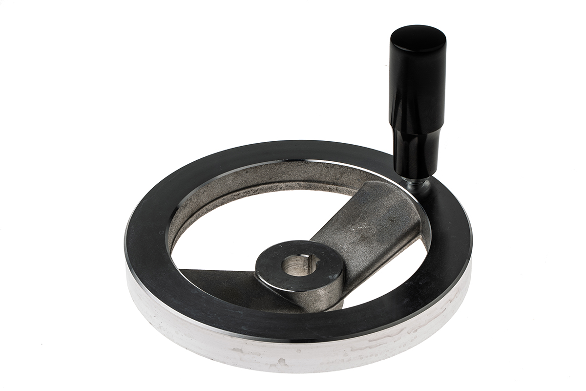 RS PRO Silver Die Cast Aluminium Hand Wheel, 140mm diameter
