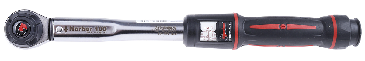 Norbar Torque Tools Click Torque Wrench, 20 → 100Nm, 1/2 in Drive, Square Drive