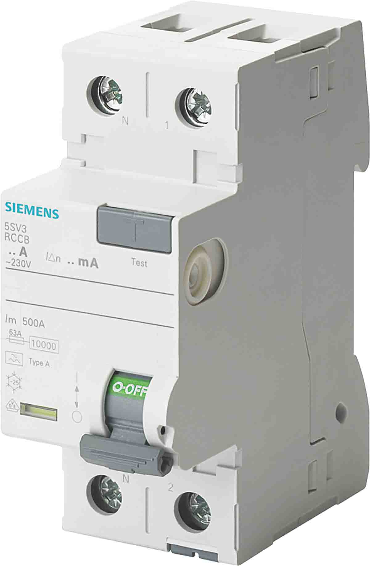 Siemens 5SV3 RCCB, 25A, 2 Pole, 300mA, Type A