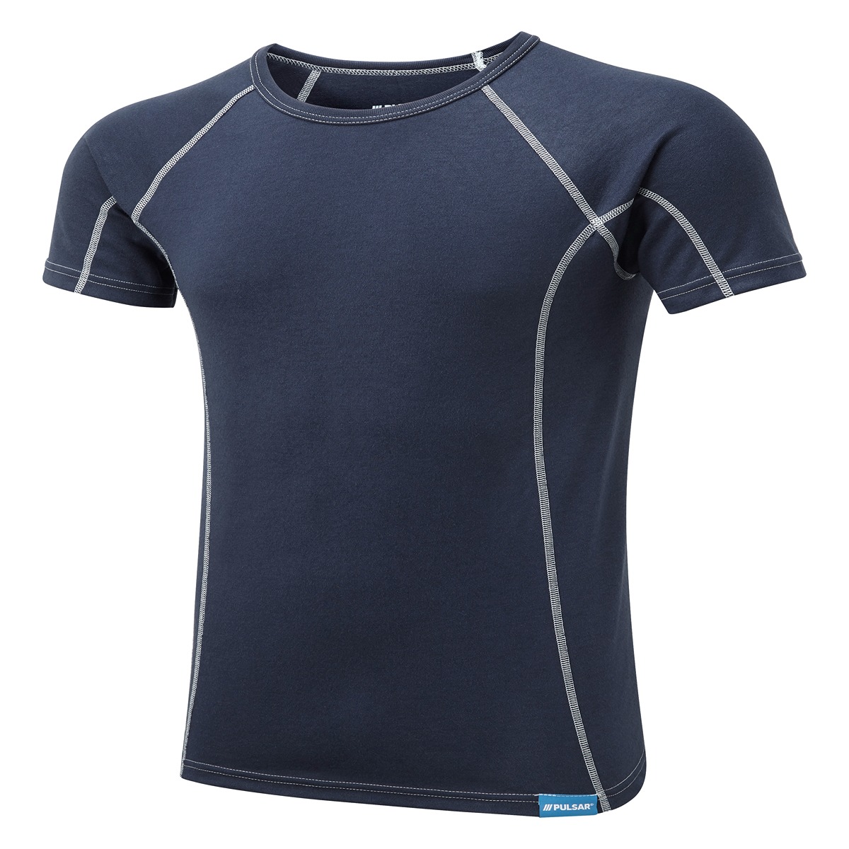 PULSAR Navy 50% Polyester, 50% Viloft Thermal Shirt, M
