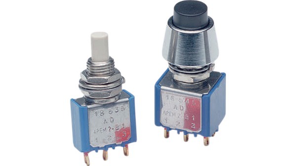 APEM 18 Series Push Button Switch, On-(On)
