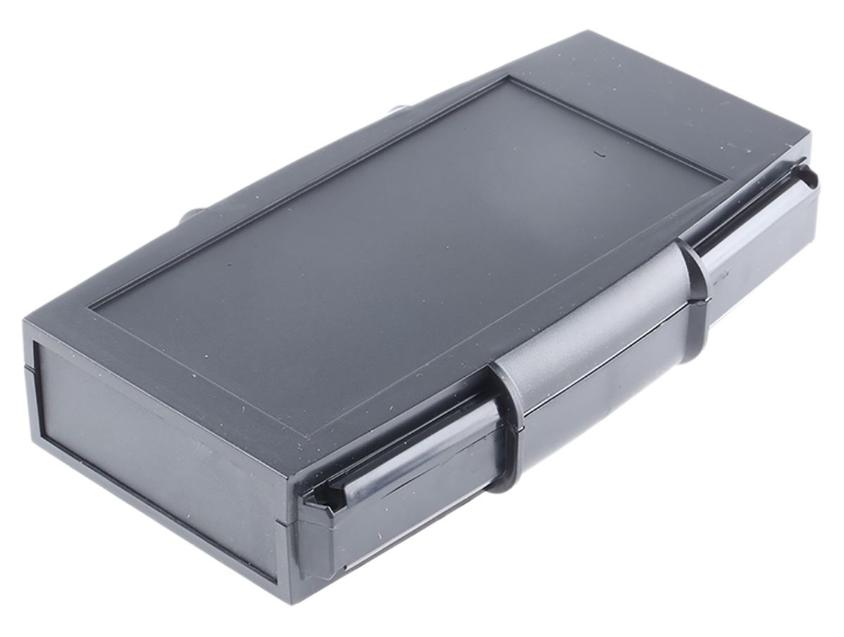 CAMDENBOSS 66 Series Black ABS Handheld Enclosure, Integral Battery Compartment, IP65, 185 x 110 x 35mm