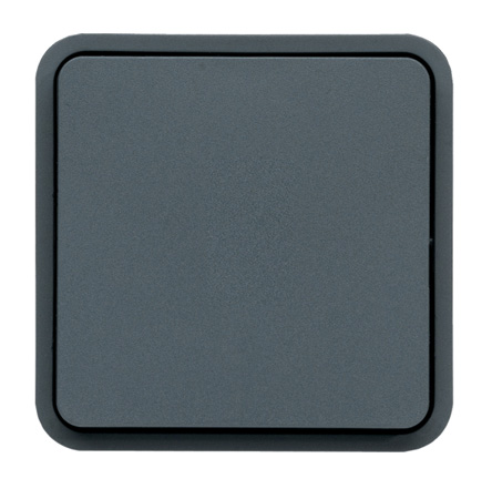 Hager Grey Push Button Light Switch, 1 Gang, WNA
