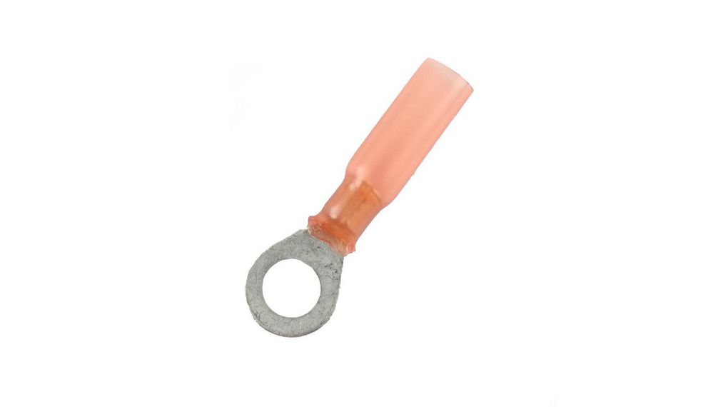 nVent RAYCHEM, KRT Insulated Ring Terminal, M5mm Stud Size, Red