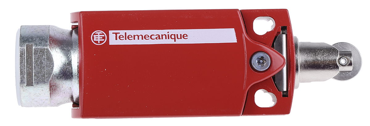 Telemecanique Sensors XCS Series Roller Plunger Interlock Switch, 2NC/1NO, IP66, IP67, 3P, Plastic Housing