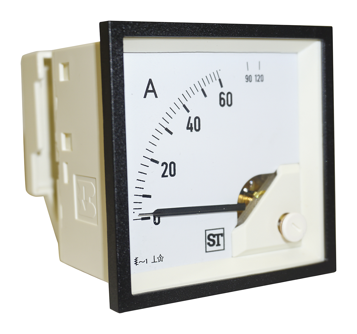Sifam Tinsley Sigma Analogue Panel Ammeter 60A AC, 72mm x 72mm Moving Iron