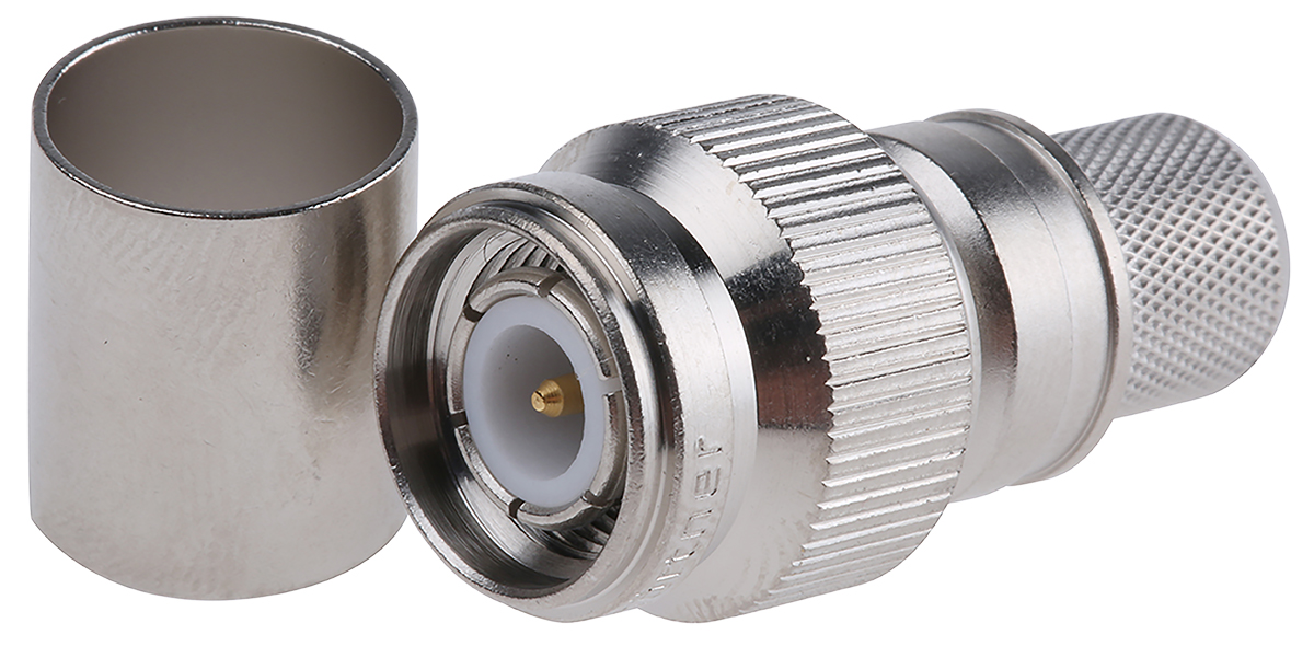 Telegartner, Plug Cable Mount TNC Connector, 50Ω, Crimp Termination, Straight Body