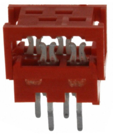 TE Connectivity 4-Way IDC Connector Plug for Cable Mount, 2-Row
