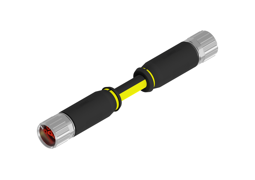 CONEC Connector, 9 Contacts, Cable, B23 Connector, Socket, Female, IP65, IP67, 58-25 Series