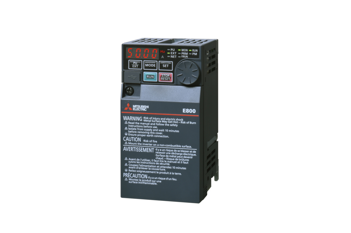 Mitsubishi Electric Inverter Module, 0.2 kW, 1 Phase, 240 V, 1.5 A, FR-E800 Series