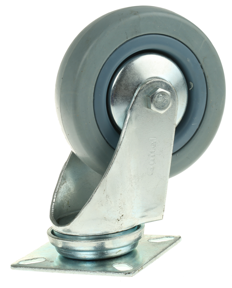 Guitel Hervieu Swivel Castor Wheel, 70kg Capacity, 100mm Wheel