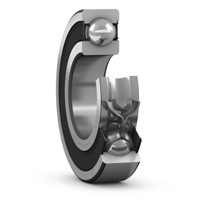 SKF 61802-2RS1 1 Row Ball Bearing - 15 mm ID, 24 mm OD