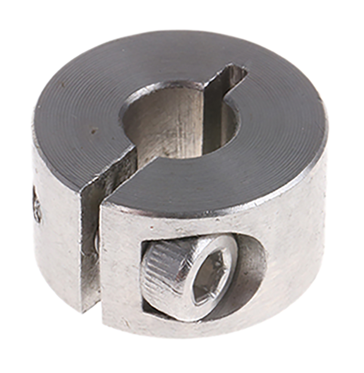 Huco Shaft Collar, One Piece, Clamp Screw, Bore 6mm, OD 16mm, W 9mm, Stainless Steel