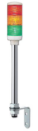 Schneider Electric Harmony XVC Series Red/Green/Amber Signal Tower, 3 Lights, 100 → 240 V ac, Tube Mount