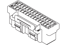 Molex Female Crimp Connector Housing, 1.5mm Pitch, 20 Way, 2 Row