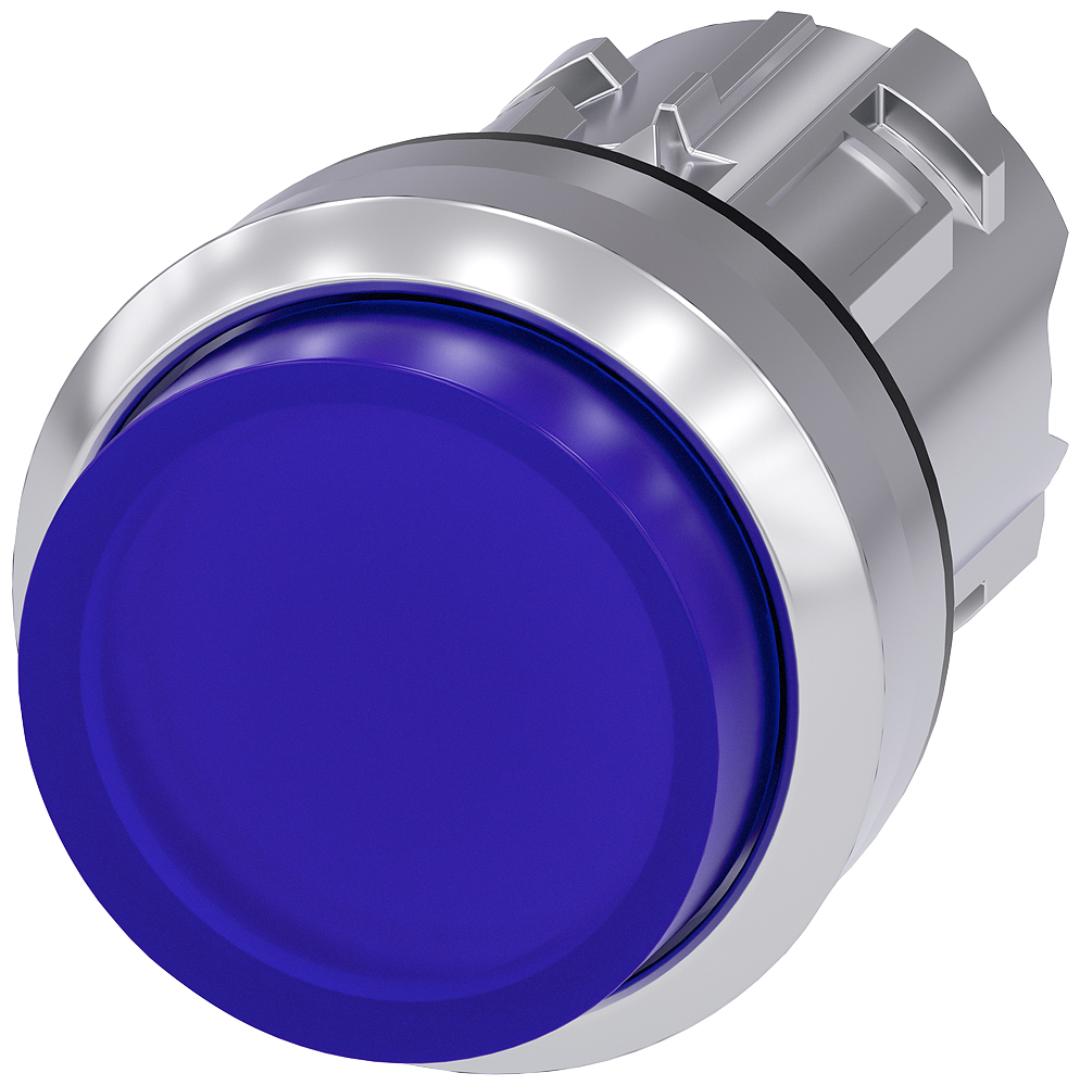 Siemens SIRIUS ACT 3SU10 Series Blue Momentary Push Button Head, 22mm Cutout, IP66, IP67, IP69K
