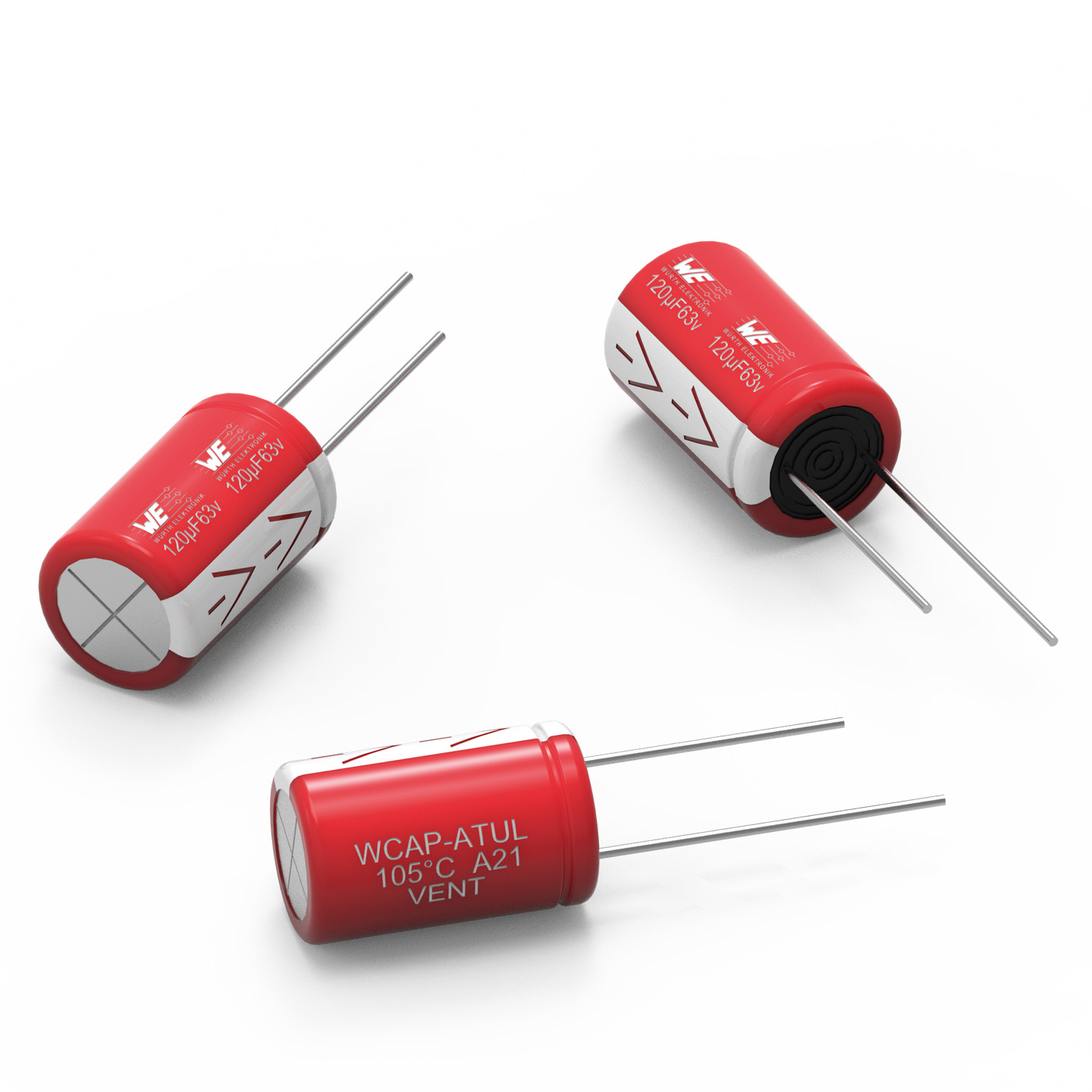 Wurth Elektronik 4700μF Aluminium Electrolytic Capacitor 35V dc, Through Hole - 860040581021